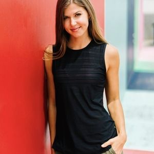 Zyia Black Luxe Muscle tank